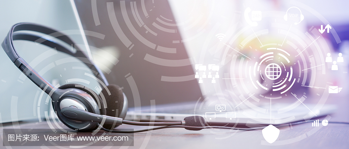 近距離聚焦于呼叫中心的耳機設備,以未來的符號技術在辦公桌邊為熱線電話營銷和網絡運營理念